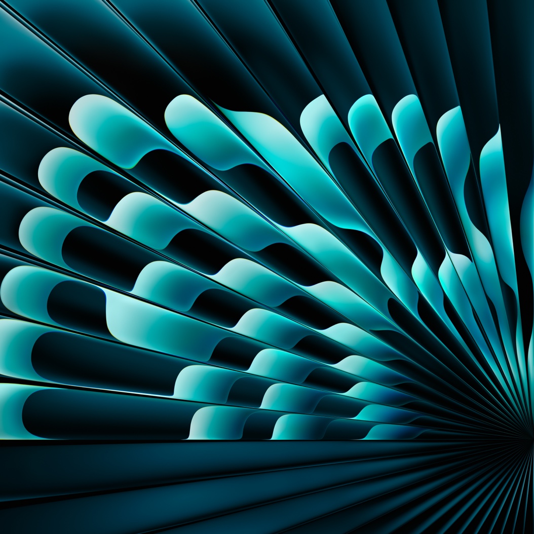 Radial Green M4 MacBook Air wallpaper.